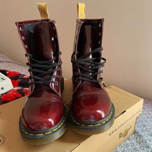 Vegan 1460 cherry red doc martens